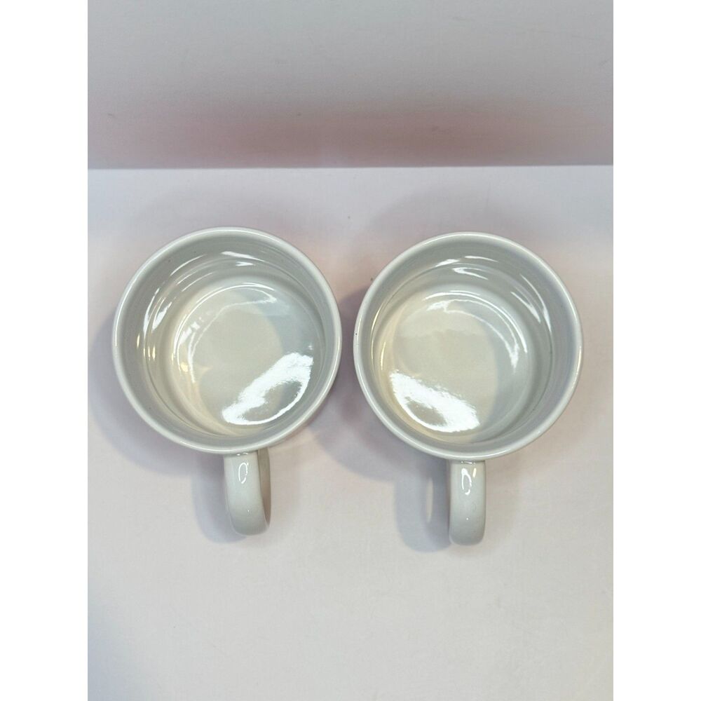 Reese’s Coffee Mug Set Lot of 2 Orange Ceramic Cups Galerie Peanut Butter Candy - Picture 5 of 6